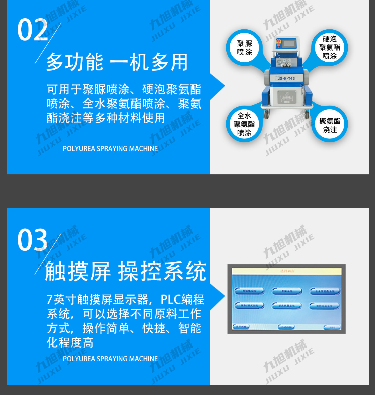 聚脲喷涂设备JX-H-T40型号(图4) 聚脲喷涂机